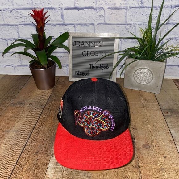 Rare Vintage 80s 90s Marlboro Cigarettes Snake Big Logo Racing Hat Cap Grunge - Picture 1 of 9